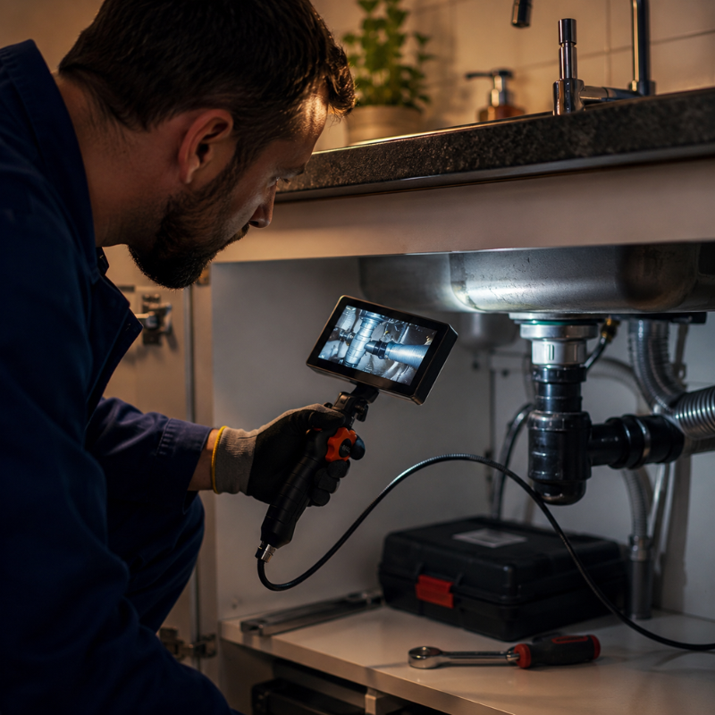 Caméra d'Inspection Endoscopique HD 1080P avec Écran IPS 5 Pouces
