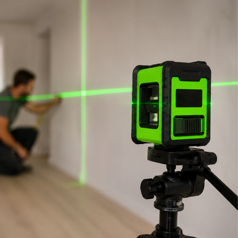 Niveau Laser Vert 360° Horizontal et Vertical Auto-Nivelant