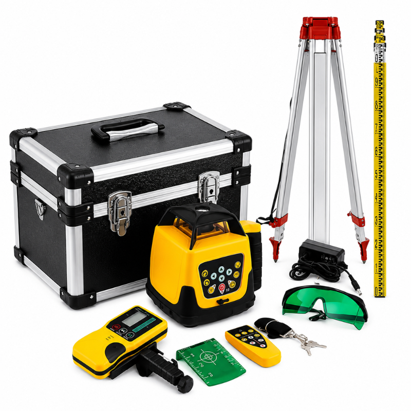 Niveau Laser Rotatif Professionnel 500 m Auto-Nivelant avec Télécommande