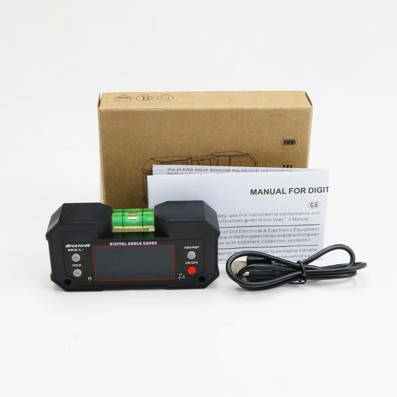 Niveau et Inclinomètre Numérique Magnétique Rechargeable avec Écran Rétroéclairé