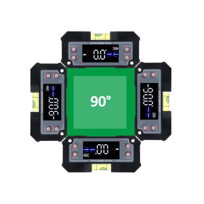 Niveau et Inclinomètre Numérique Magnétique Rechargeable avec Écran Rétroéclairé