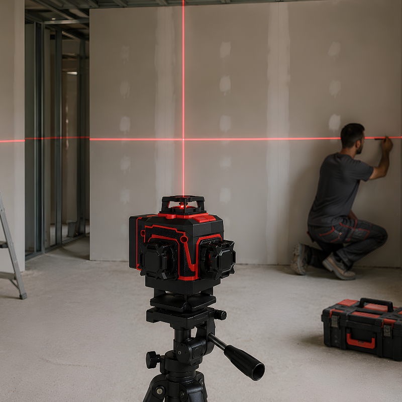 Niveau Laser 4D 16 Lignes Vert Auto-Nivelant avec Télécommande