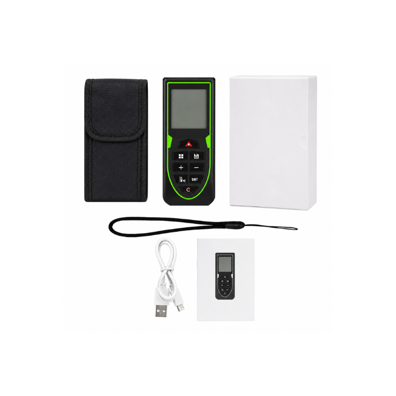 Télémètre Laser 120 m Rechargeable avec Calcul Surface et Volume