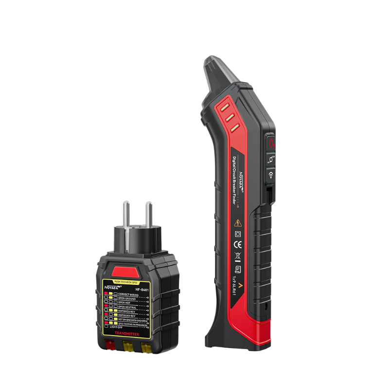 Détecteur de Disjoncteur NF-8401 avec Testeur de Prises et Détection NCV